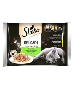 Sheba Delicacy Jelly Mix of Flavors 4x85g