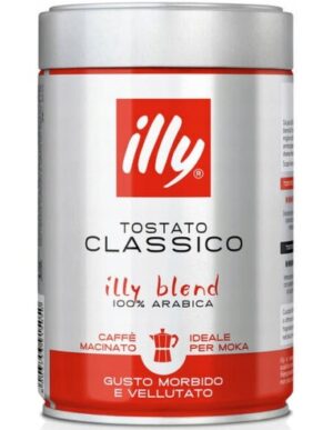 Illy Espresso Classico Ground Coffee 250g