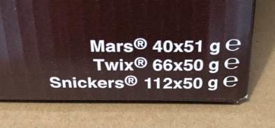 Mars Display: Snickers 112 pcs x 50 g & Twix 66 pcs x 50 g & Mars 40 pcs x 51 g - Afbeelding 10