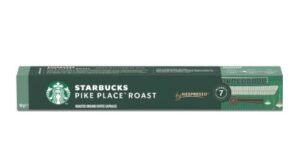 Starbucks Pods Nespresso Pike Place Roast Lungo 53g